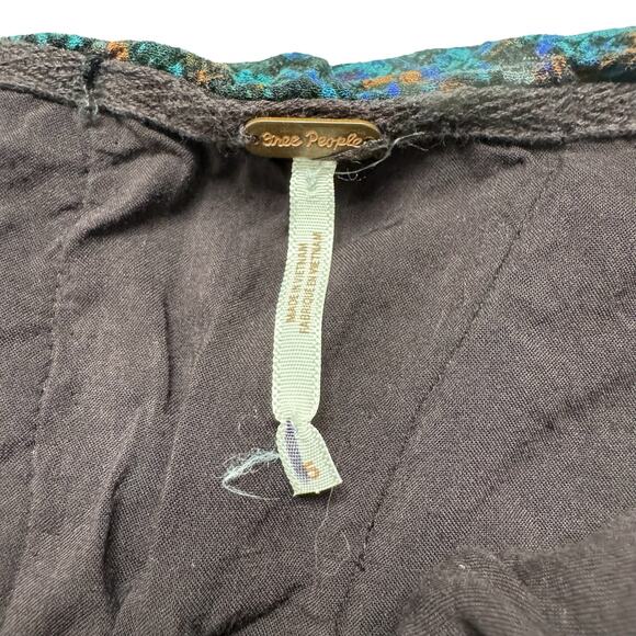 FREE PEOPLE Saturday Sun Mini Skirt in Who Is She Teal Print Size 6 #OB1227062 - Picture 6 of 9